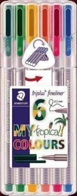 Rotulador Staedtler Triplus Fineliner b/6 tropical 334 SB6CS4