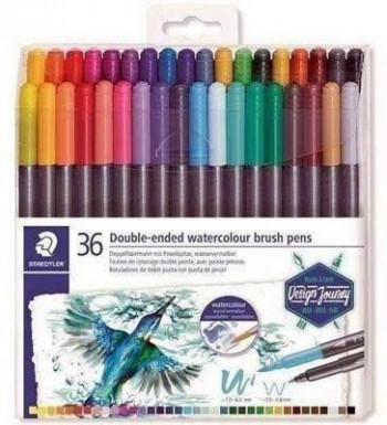 Rotulador Staedtler doble c/36 3001 TB36 Aqua pincel