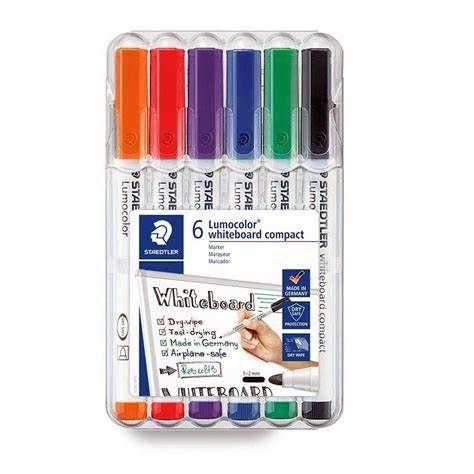 Rotulador Staedtler lumocolor marker blister 6 unidades surtido 341WP6