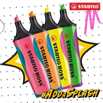 Rotulador Fluorescente Stabilo Boss Splash C/10 Amarillo 75/24