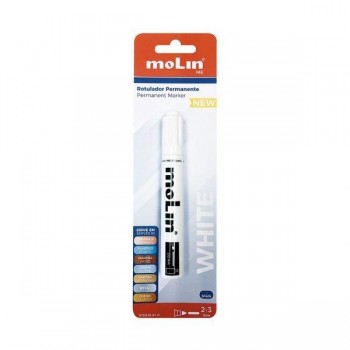 Rotulador permanente blister de 1 Signo blanco RTF230-01-0 Molin