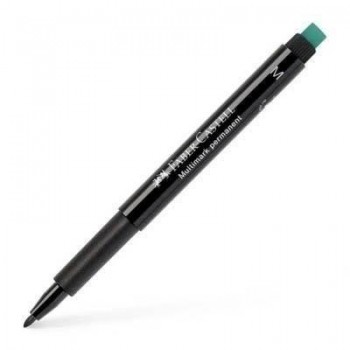 Rotulador permanente Faber-Castell Multimark trazo 1mm negro M 152599