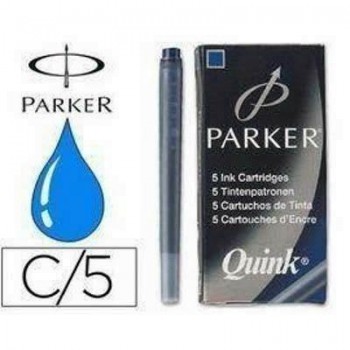 Recambio Pluma Parker Azul C/5 1950384