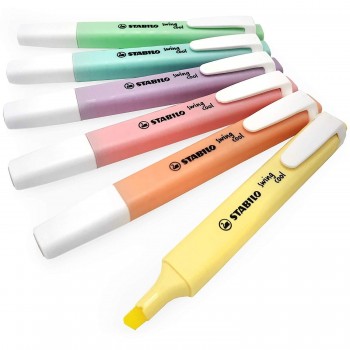 Rotulador fluorescente Stabilo Swing pastel estuche de 8 colores 275/8-08-1