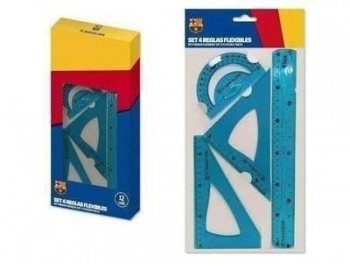 Set 4 reglas flexibles FC Barcelona 328469 Poessa