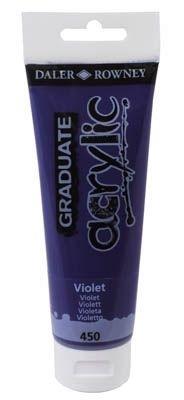 Pintura acrilica Graduate Acrylic violeta Tubo120Ml D123120450