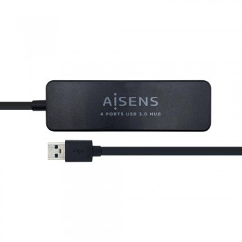 Hub USB 3.0 AISENS A106-0399   4 Puertos Tipo A (30 cm)