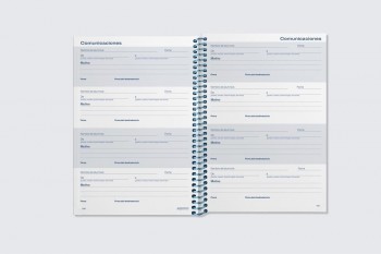 Agenda espiral Additio A132 A5 secundaria o bachillerato Meridian semana vista 144paginas