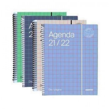 Agenda espiral Additio A142DP bachillerato Universal dia pagina 288paginas 12x18,5cm