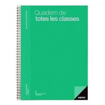 Bloc Additio P221 catalán semana vista plan del curso evaluación y programación semanal con 4 fundas 22,5x31cm