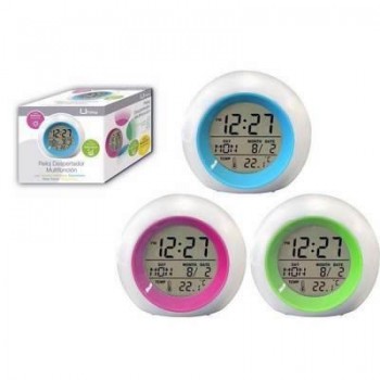 RELOJ DESPERTADOR MULTIFUNCIÓN COLORS 330256