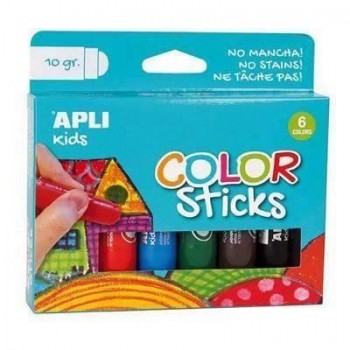 Témperas sólidas Apli Color Sticks 10g colores surtidos