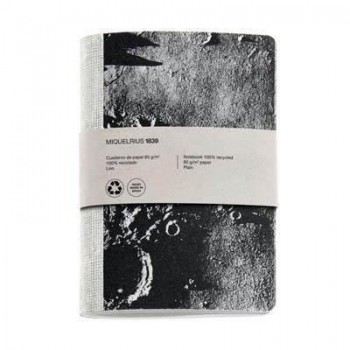 Cuaderno Miquelrius Reciclado 155X210 28h. liso 80g. Earth Luna MR8135