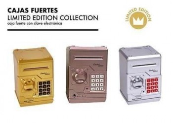 Caja fuerte hucha con codigo surtida gold EB-500 Roymart