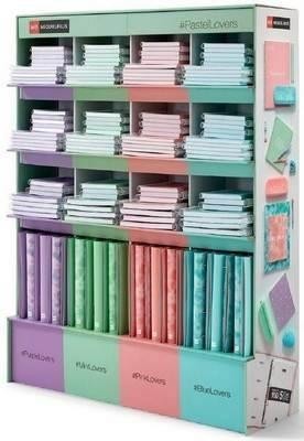 EXPOSITOR NOTEBOOKS PASTEL LOVERS 132UNID. MIQUEL RIUS 46279