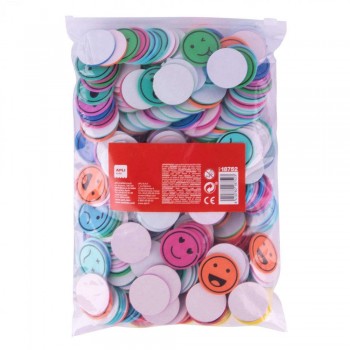 Formas goma eva Apli 18752 caras expresiones adhesivos 500U