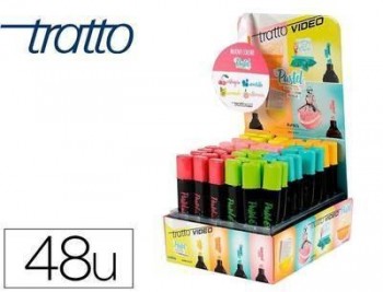 Rotulador Fluorescente Tratto Video Pastel Display C/48