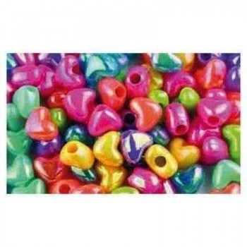 B.40g abalorios plástico Fixo kids corazones 68004300