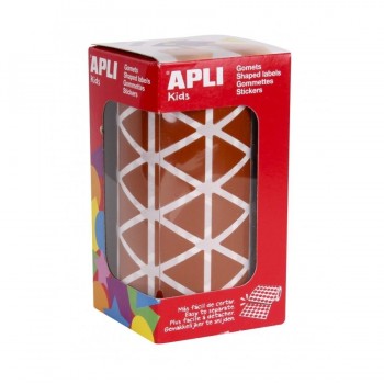 Gomets geométricos en rollo Apli triangular