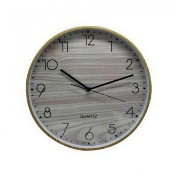 RELOJ OFICINA MARCO EFECTO MADERA 30 CM 329870