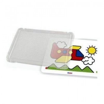 Paq.6 placas mosaicos Miniland mediante pinchos 31x21cm transparente