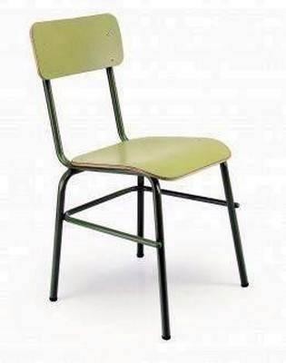 Silla escolar estándar estructura verde 50x43x75cm altura asiento 43cm verde ministerio