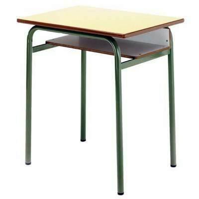 Pupitre con bandeja estructura verde 60x50cm alto 65cm verde ministerio