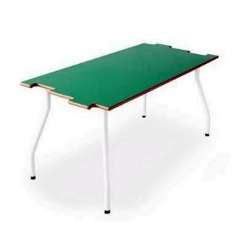 Mesa infantil estructura blanca 120x60x46cm verde D007140101