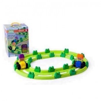 SET TRACK 1 - 2 COCHES + 2 PERSONAJES + 30 PCS