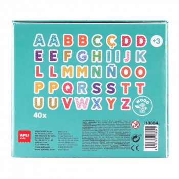 Juego magnetico letras ABC Apli 40 piezas 18884