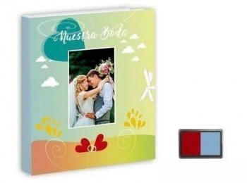 Libro Nuestra boda + tampon huellas 42347 Arguval