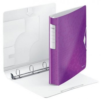 Carpeta Leitz 42400162 A4 4 anillas 30mm. violeta Active Wow