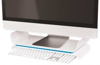 Soporte monitor Leitz WOW azul/blanco 65040036