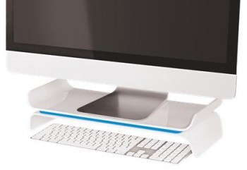 Soporte monitor Leitz WOW azul/blanco 65040036