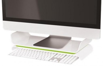 Soporte monitor Leitz WOW verde/blanco 65040054