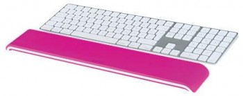 Reposamuñecas para teclado Leitz WOW fucsia/blanco 65230023