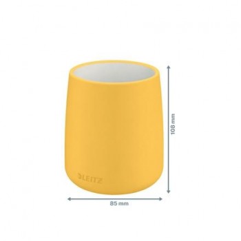 Cubilete porta lápices Leitz Cosy, amarillo 53290019