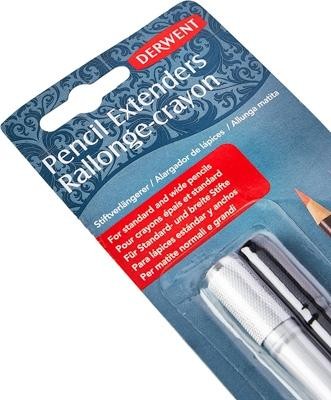 Set de 2 extensores de lápiz Derwent ( uno para lápices de cuerpo pequeño y otro más grande para Inktense o Artists) 2300124