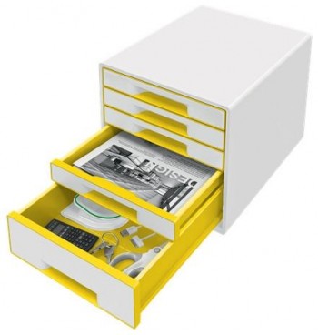 Bucs de cajones WOW Desk Cube 5 cajones amarillo/blanco 52142016