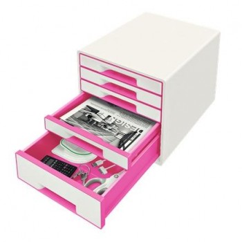 Bucs de cajones WOW Desk Cube 5 cajones fucsia/blanco 52142023