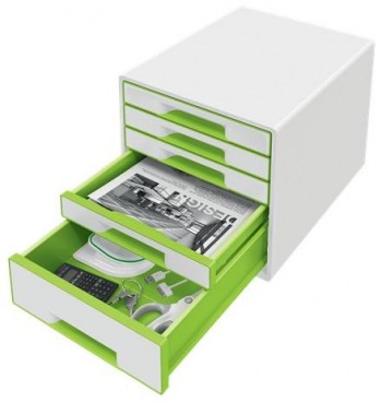 Bucs de cajones WOW Desk Cube 5 cajones verde/blanco 52142054