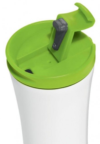 Taza Travel térmica WOW 380 ml, blanco/verde 90140054