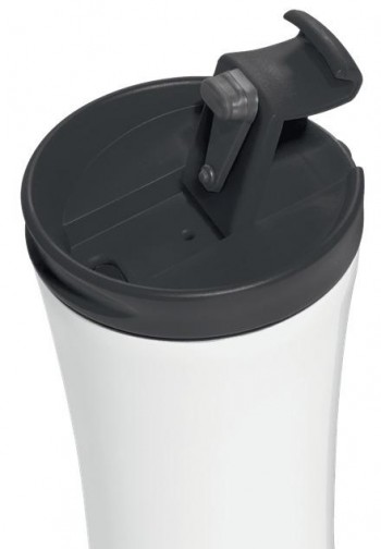 Taza Travel térmica WOW 380 ml, blanco/negro 90140095