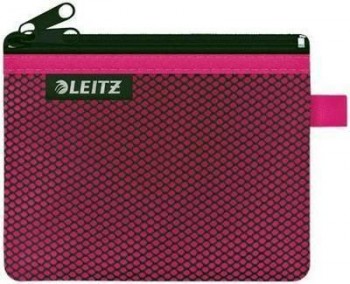 Bolsita nylon 2 departamentos WOW fucsia (14 x 10,5 cm) S 40110023