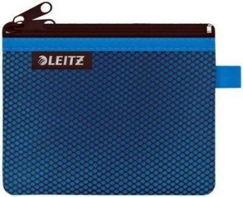 Bolsita nylon 2 departamentos WOW azul (14 x 10,5 cm) S 40110036