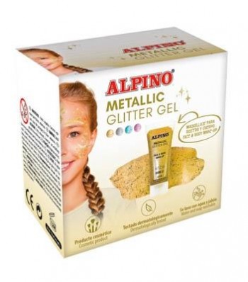 Maquillaje Alpino Metallic glitter gel