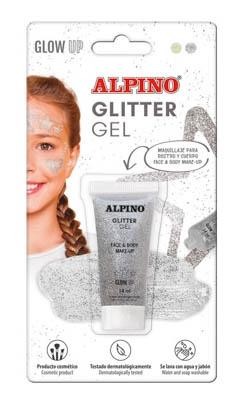 Maquillaje Alpino glitter gel