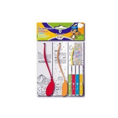 331454 MARCAPAGINAS 3 UND PARA COLOREAR C/ROTULADORES BISMARK