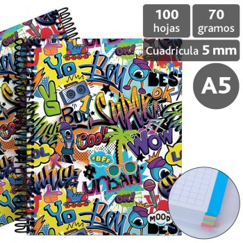 Forrado. Cuaderno Tapa Dura A5 CRUSH 16512623 Grafoplas