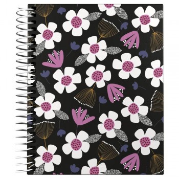 Forrado. Cuaderno Tapa Dura A6 Floral 16521991 Grafoplas